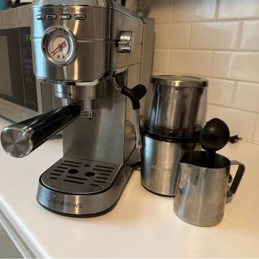 CASABREWS Stainless Steel Espresso Machine Set